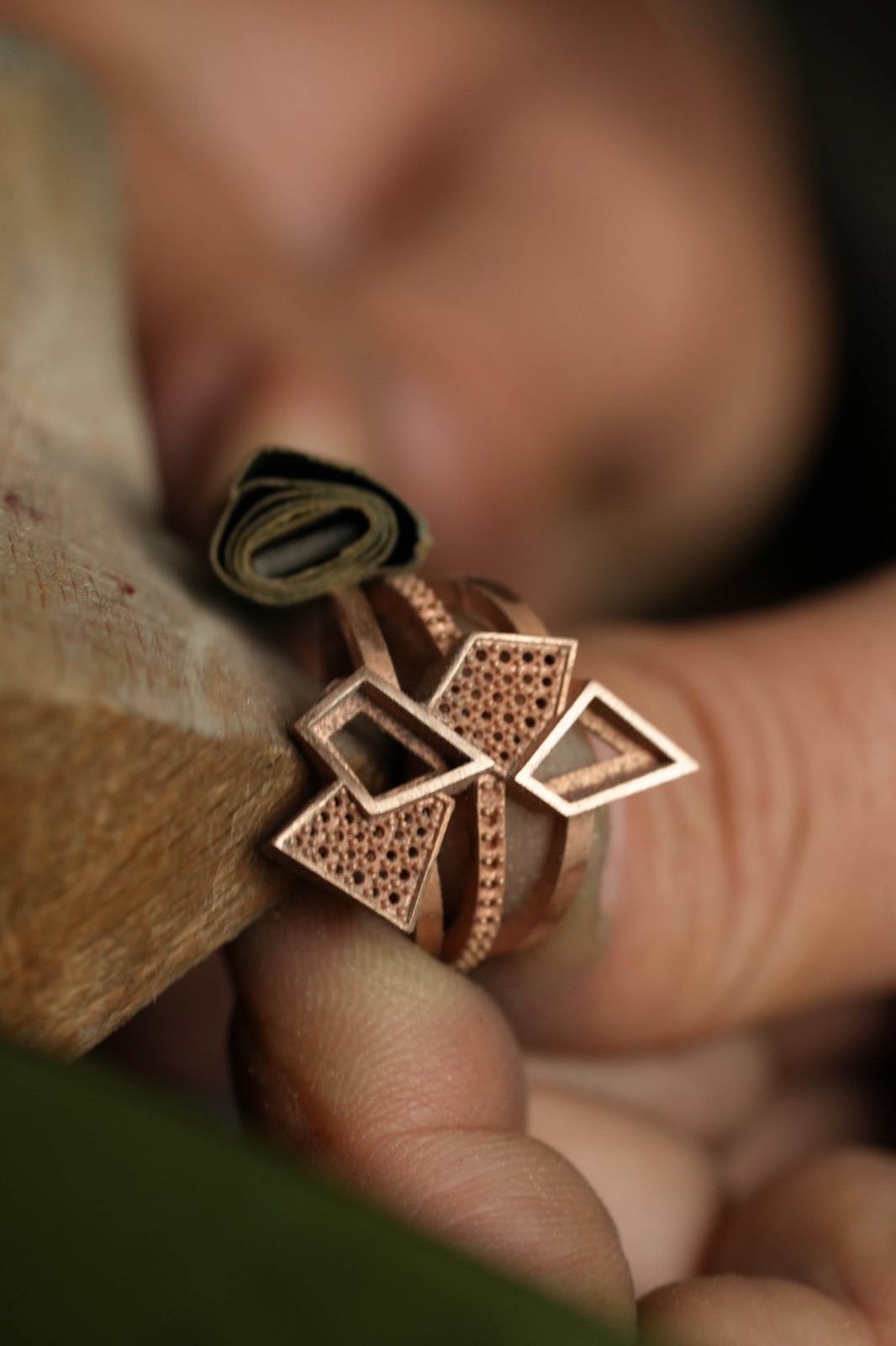 Modèle de bague au crayon de cire